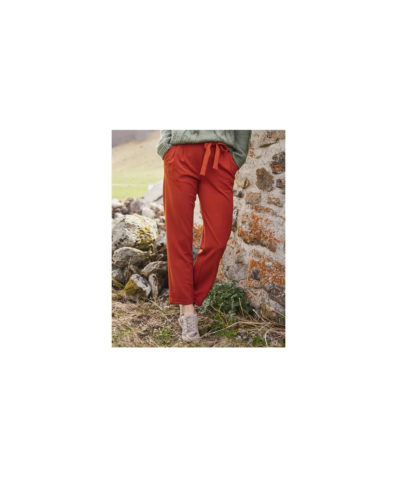 Stretch Trousers Jersey 7/8