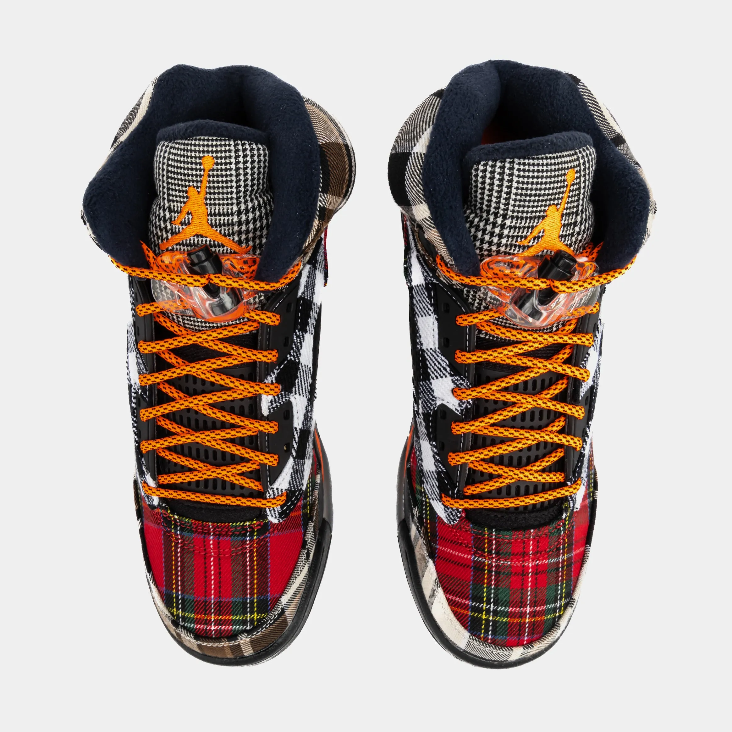 Air Jordan 5 Retro Plaid Grade School Lifestyle Shoes - Multi/Black - Free Shipping