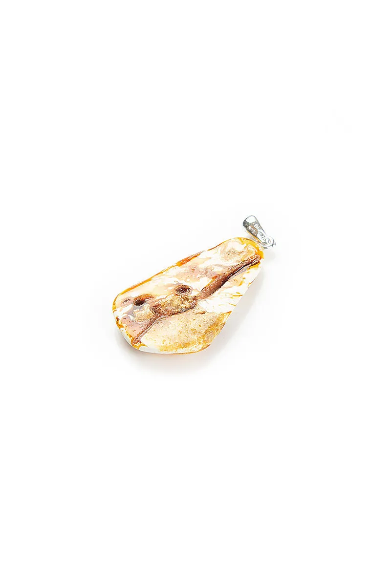 Amber Pendant with Natural Drop Shape