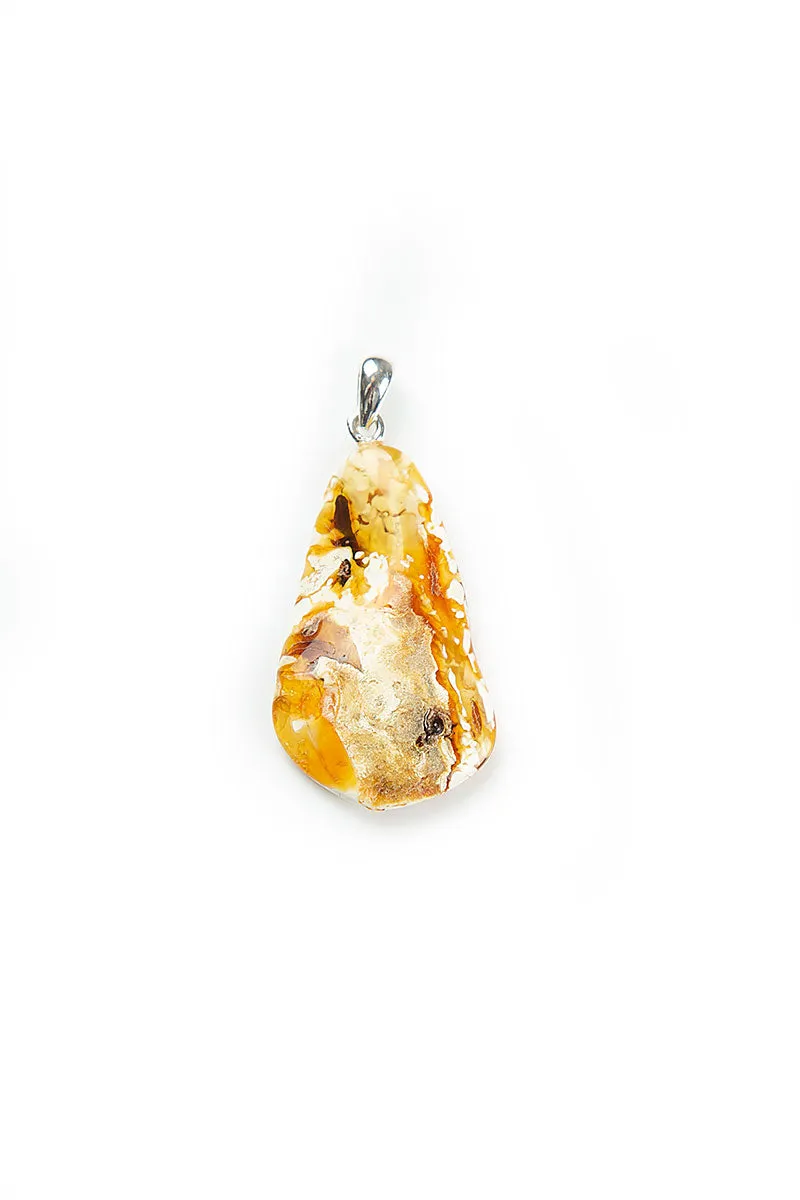 Amber Pendant with Natural Drop Shape