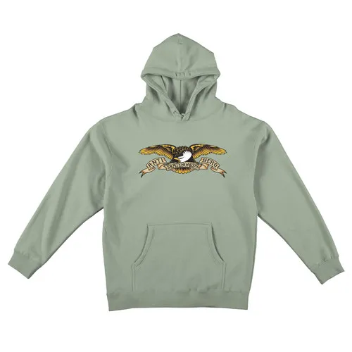 Anti Hero Skateboards Hoodie Eagle Pull-over, Dusty Sage/Black‎ - Shop Now