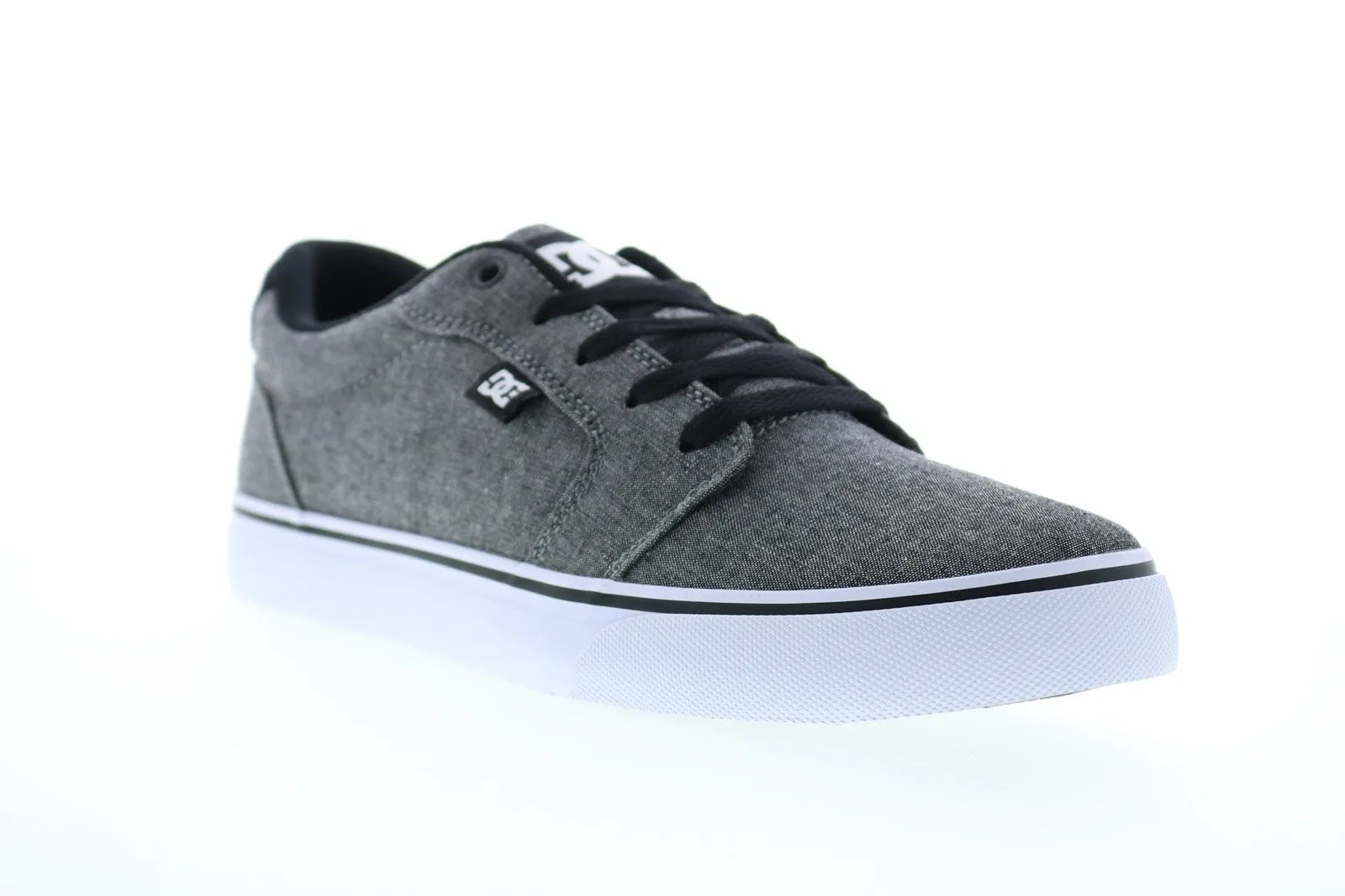 Anvil 303190 men's gray canvas lace-up skate sneakers - DC Shoes.