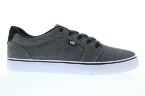 Anvil 303190 men's gray canvas lace-up skate sneakers - DC Shoes.