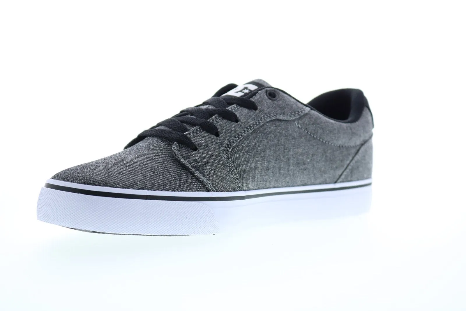 Anvil 303190 men's gray canvas lace-up skate sneakers - DC Shoes.