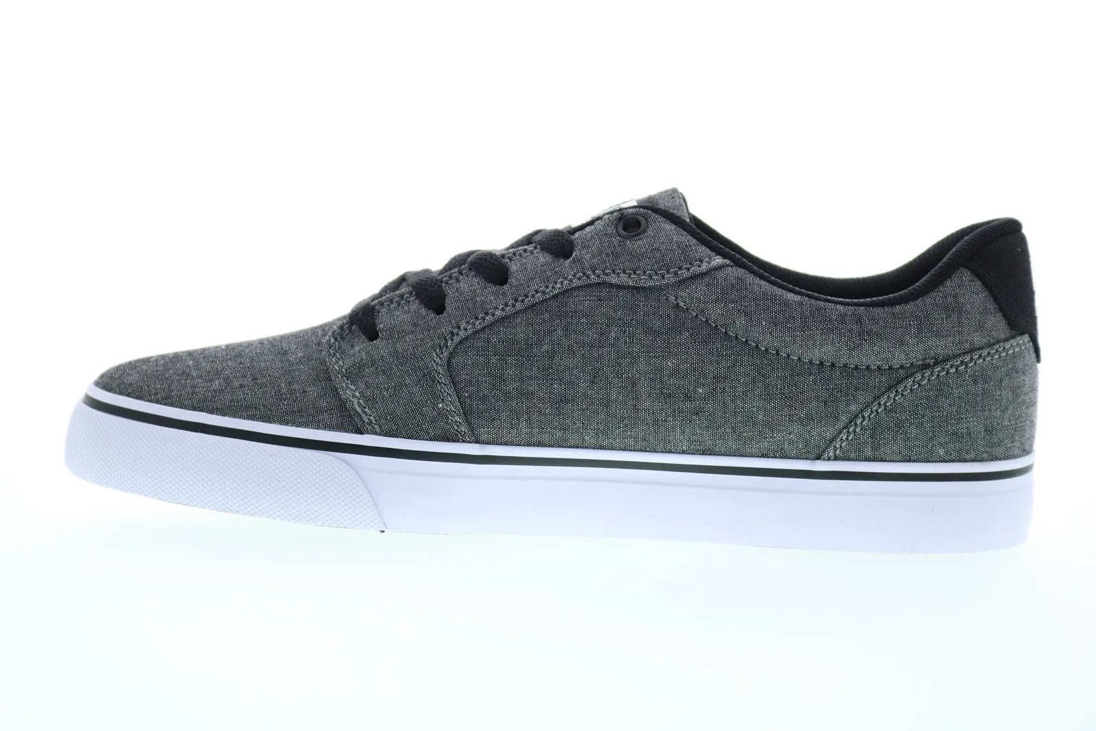 Anvil 303190 men's gray canvas lace-up skate sneakers - DC Shoes.