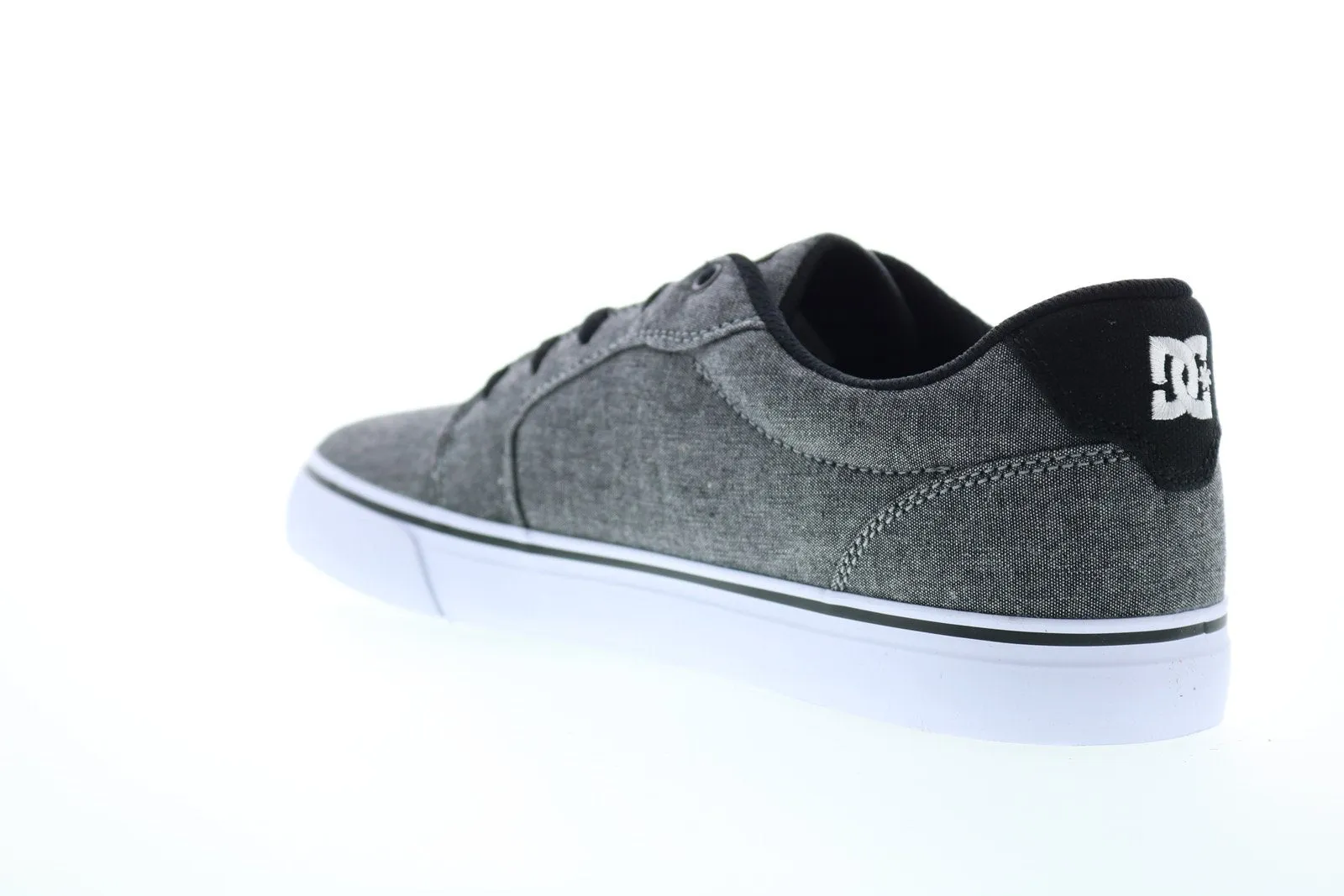 Anvil 303190 men's gray canvas lace-up skate sneakers - DC Shoes.