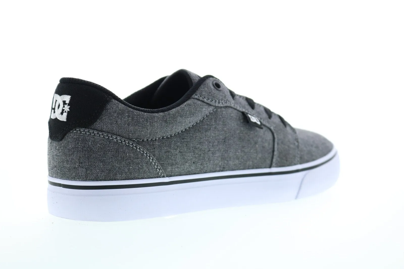 Anvil 303190 men's gray canvas lace-up skate sneakers - DC Shoes.