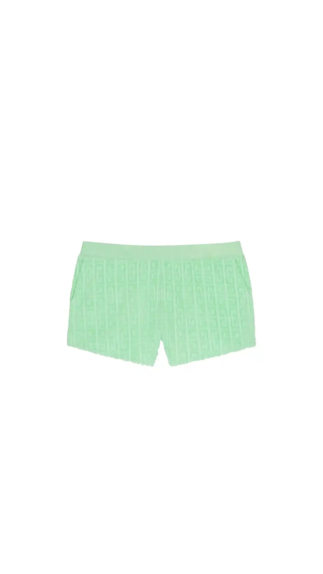 AQUA GREEN COTTON TOWELLING SHORTS