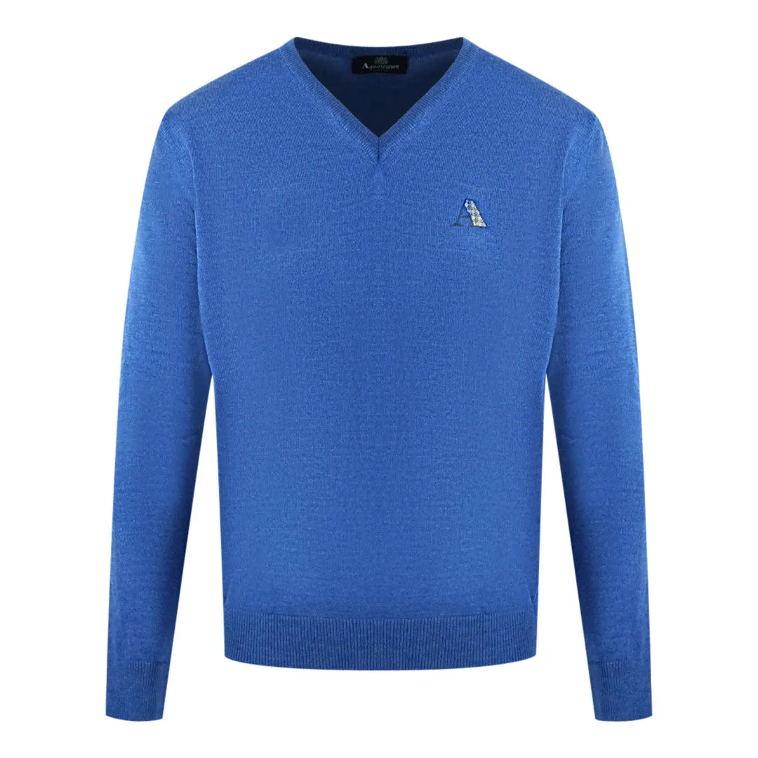 Aquascutum Men's Blue Sweater 2032 Euy01