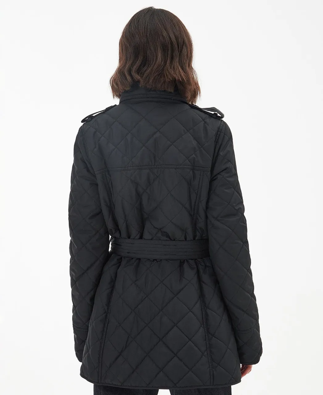 Barbour Tummel Quilt Coat in Black