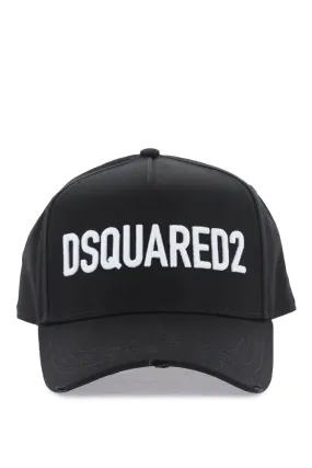 Baseball Cap Dsquared2 White Embroidered