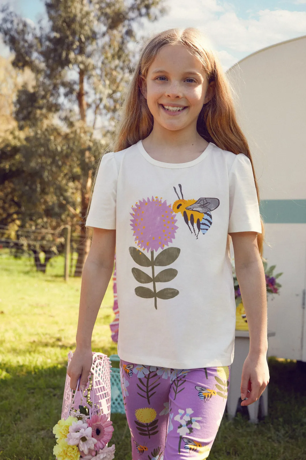 Bee Floral Children's T-Shirt