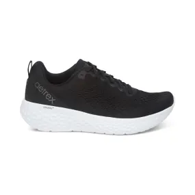 Black Arch Support Sneaker for Women - Aetrex Danika