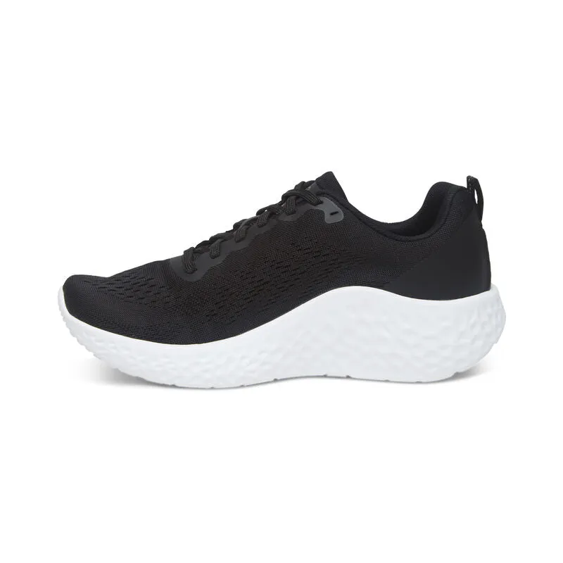 Black Arch Support Sneaker for Women - Aetrex Danika