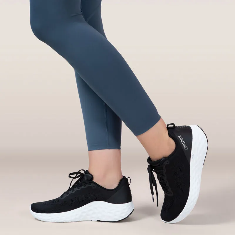 Black Arch Support Sneaker for Women - Aetrex Danika