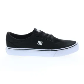 Black Canvas Skate Sneakers Shoes for Men - DC Trase TX ADYS300656-BKW