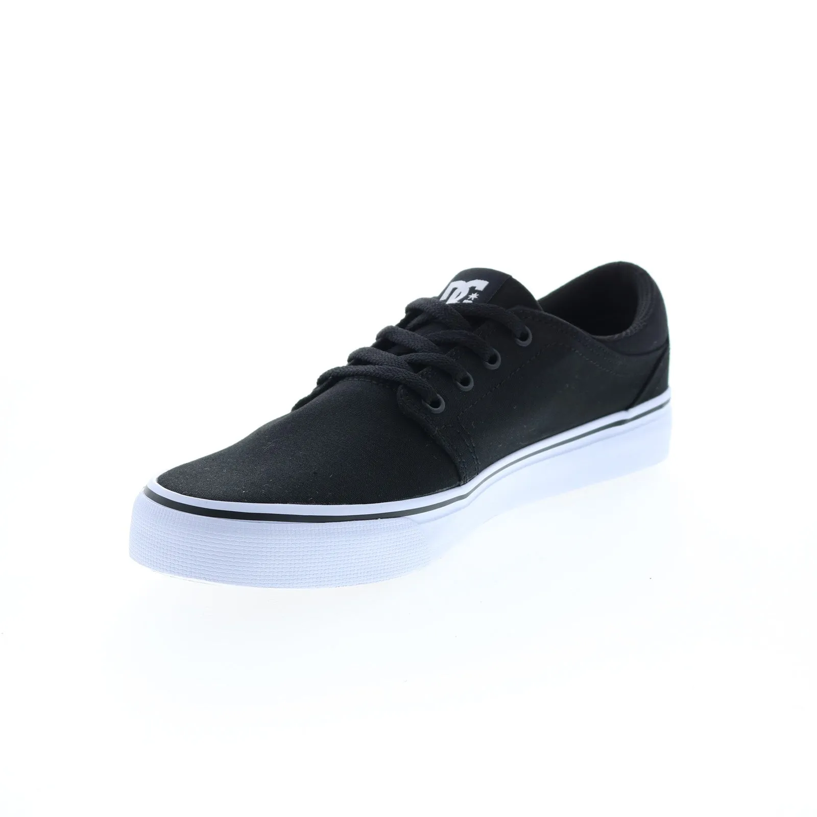 Black Canvas Skate Sneakers Shoes for Men - DC Trase TX ADYS300656-BKW