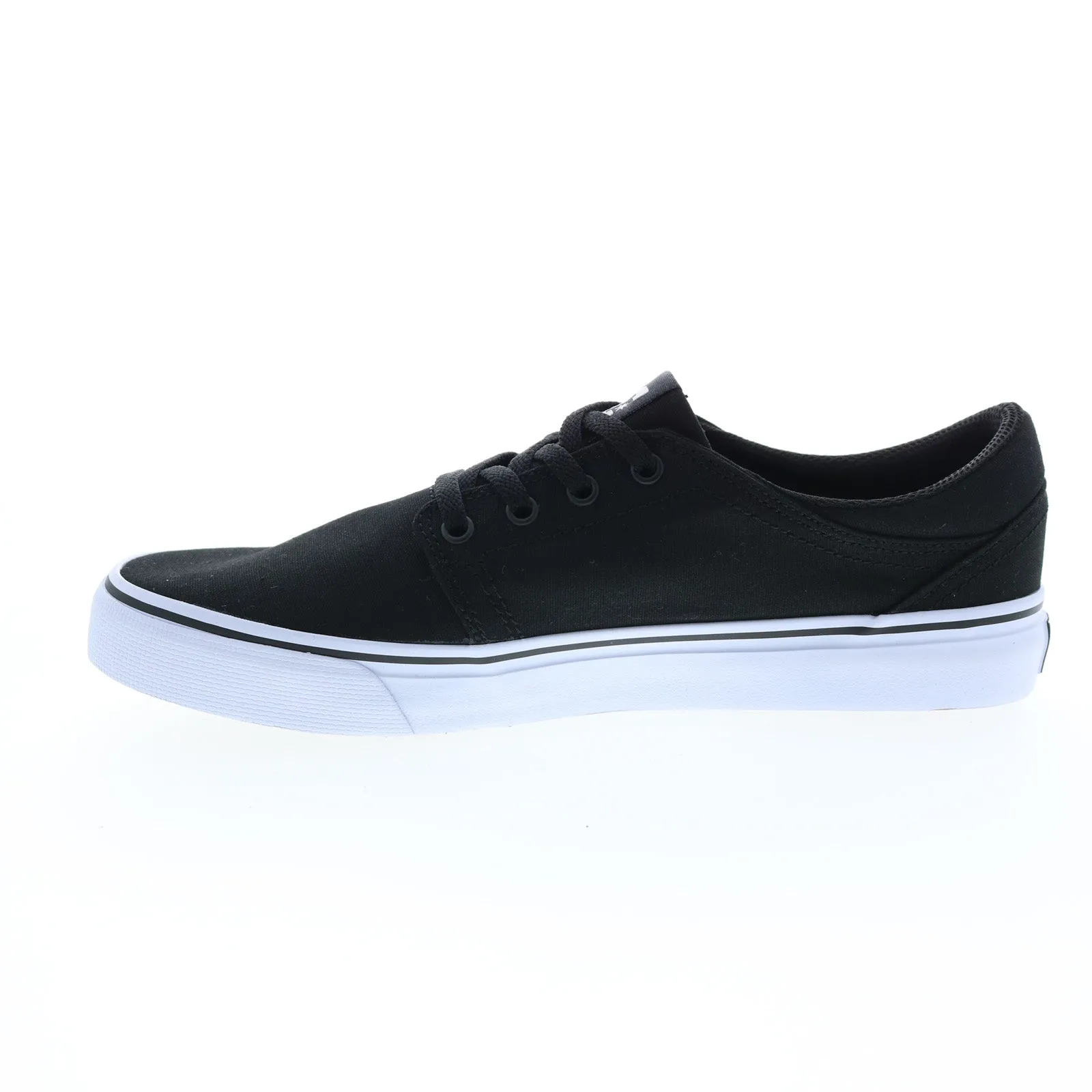 Black Canvas Skate Sneakers Shoes for Men - DC Trase TX ADYS300656-BKW