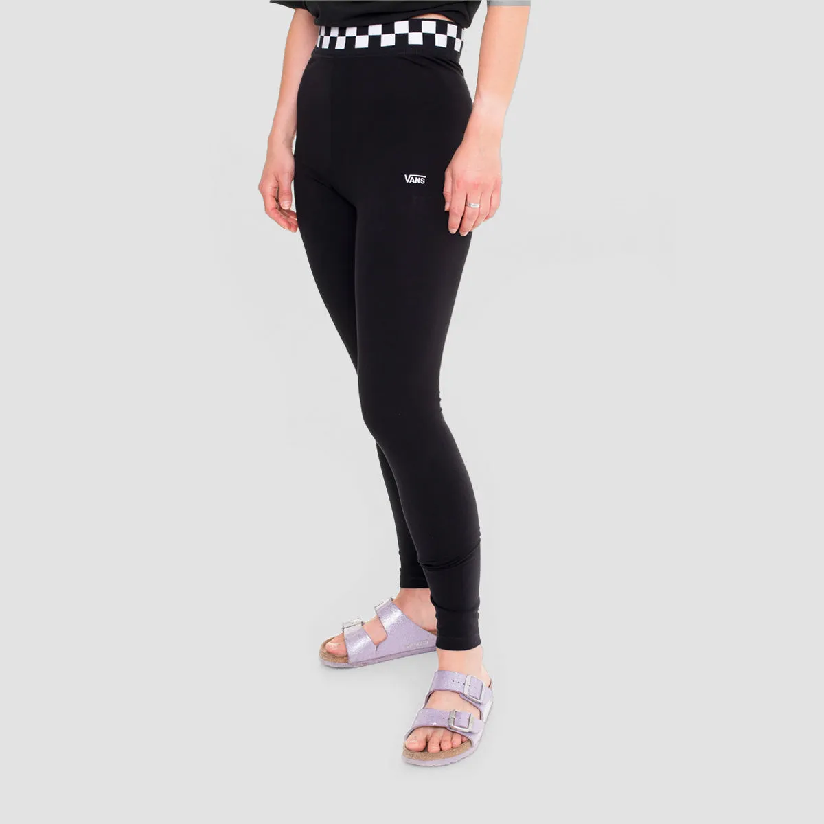 Black Checkmate Leggings by Vans - Women