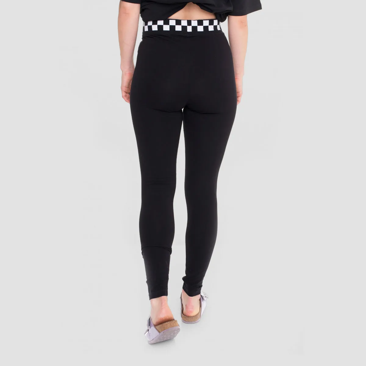 Black Checkmate Leggings by Vans - Women