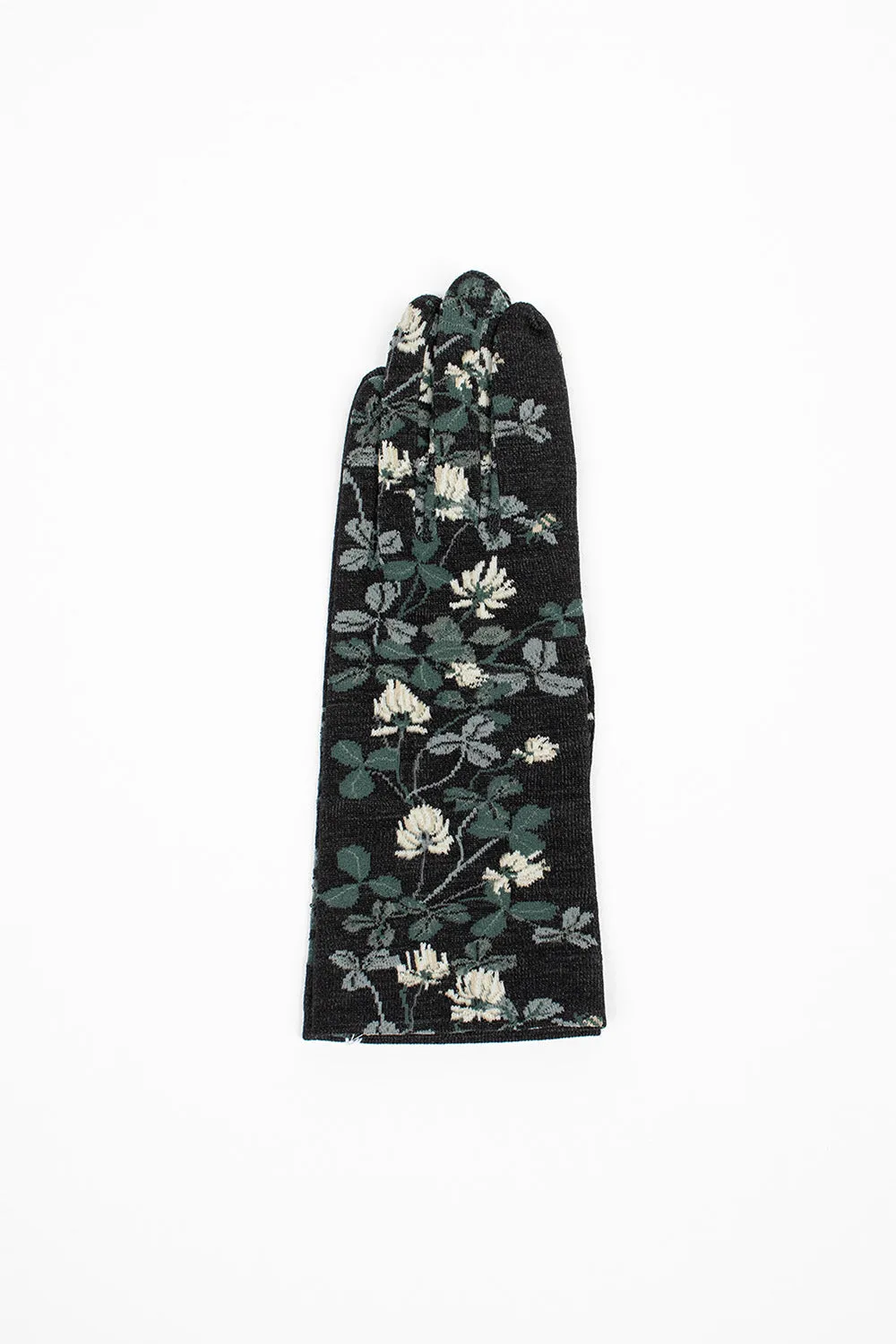 Black Floral Gloves NG1-778