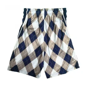 Blue and Grey Argyle Boys Attack Shorts