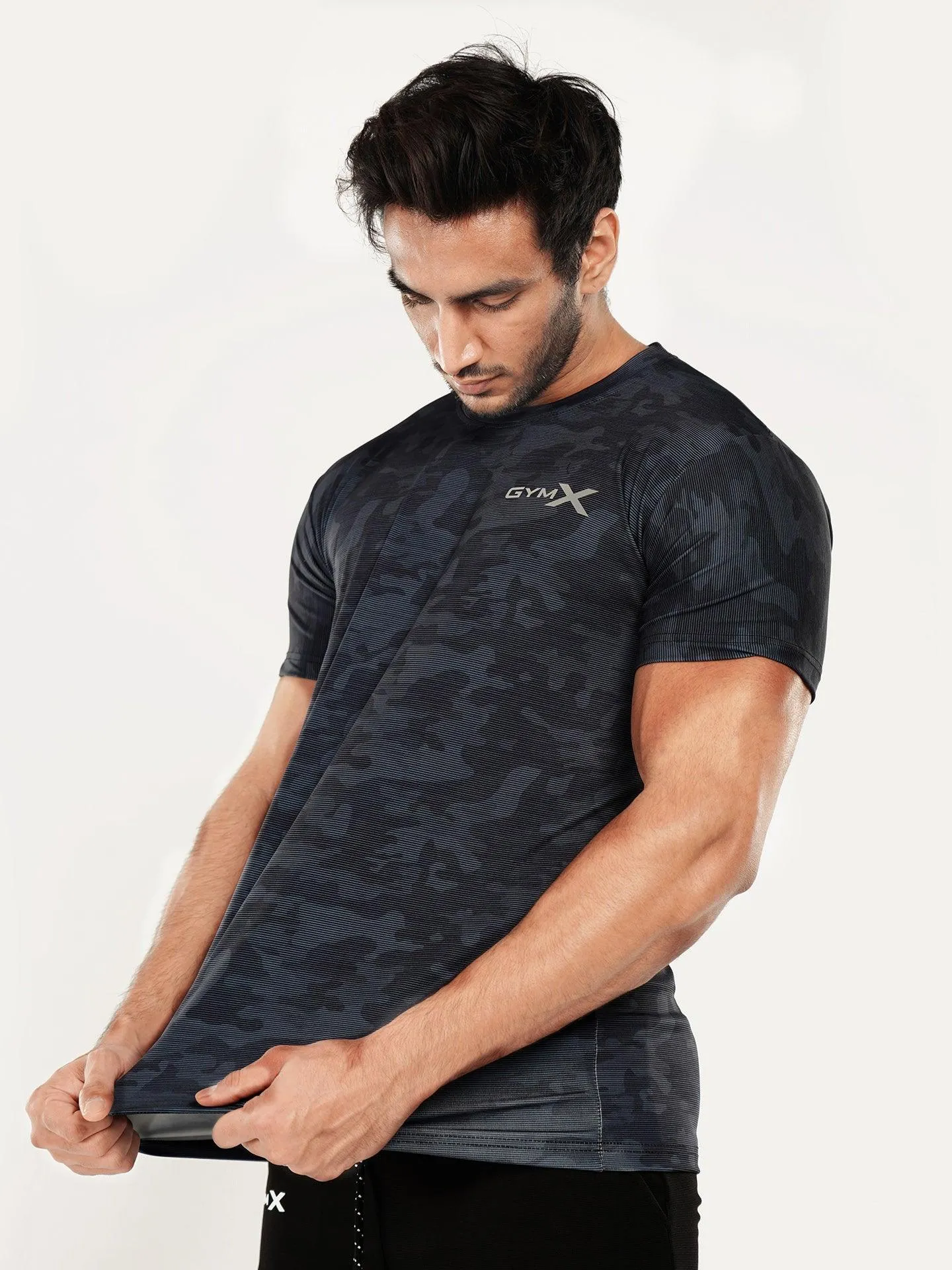 Blue Camouflage T-shirt - Discount