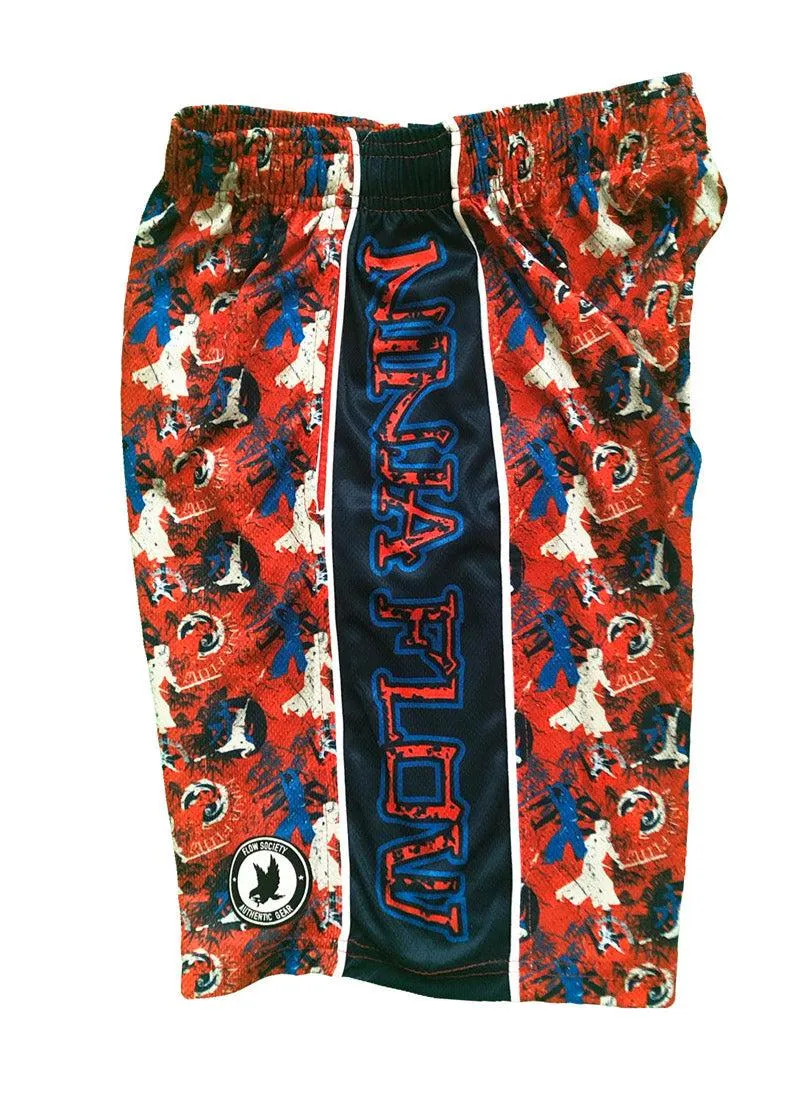 Boys Ninja Shorts for Flow Attack.