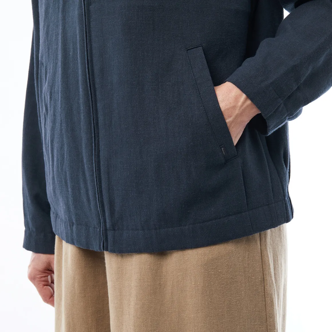 Brisa Linen Jacket for Women in True Navy