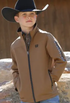 brown boy's bonded jacket by Cinch with style code MWJ5070005