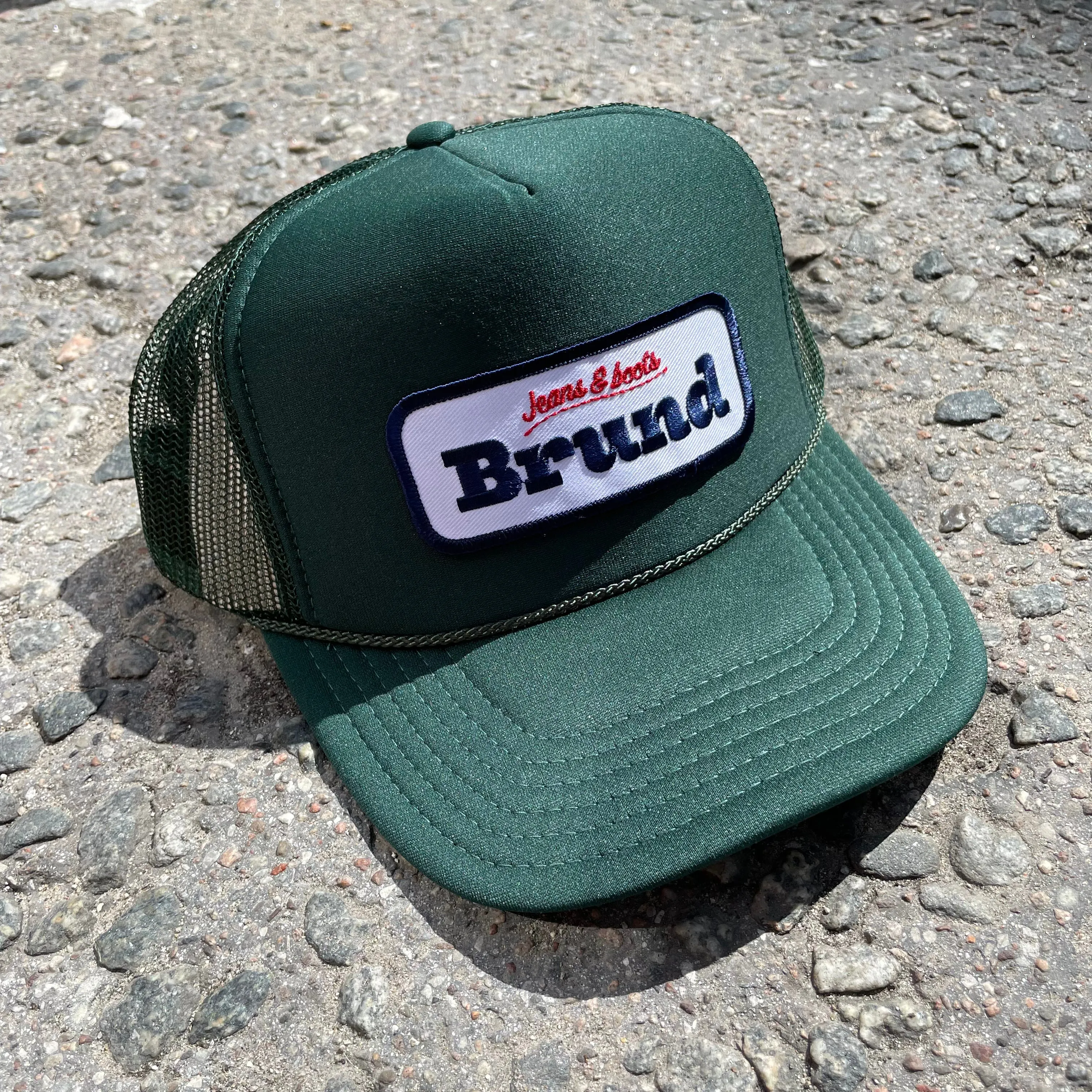 Brund - Olive Logo Mesh Cap