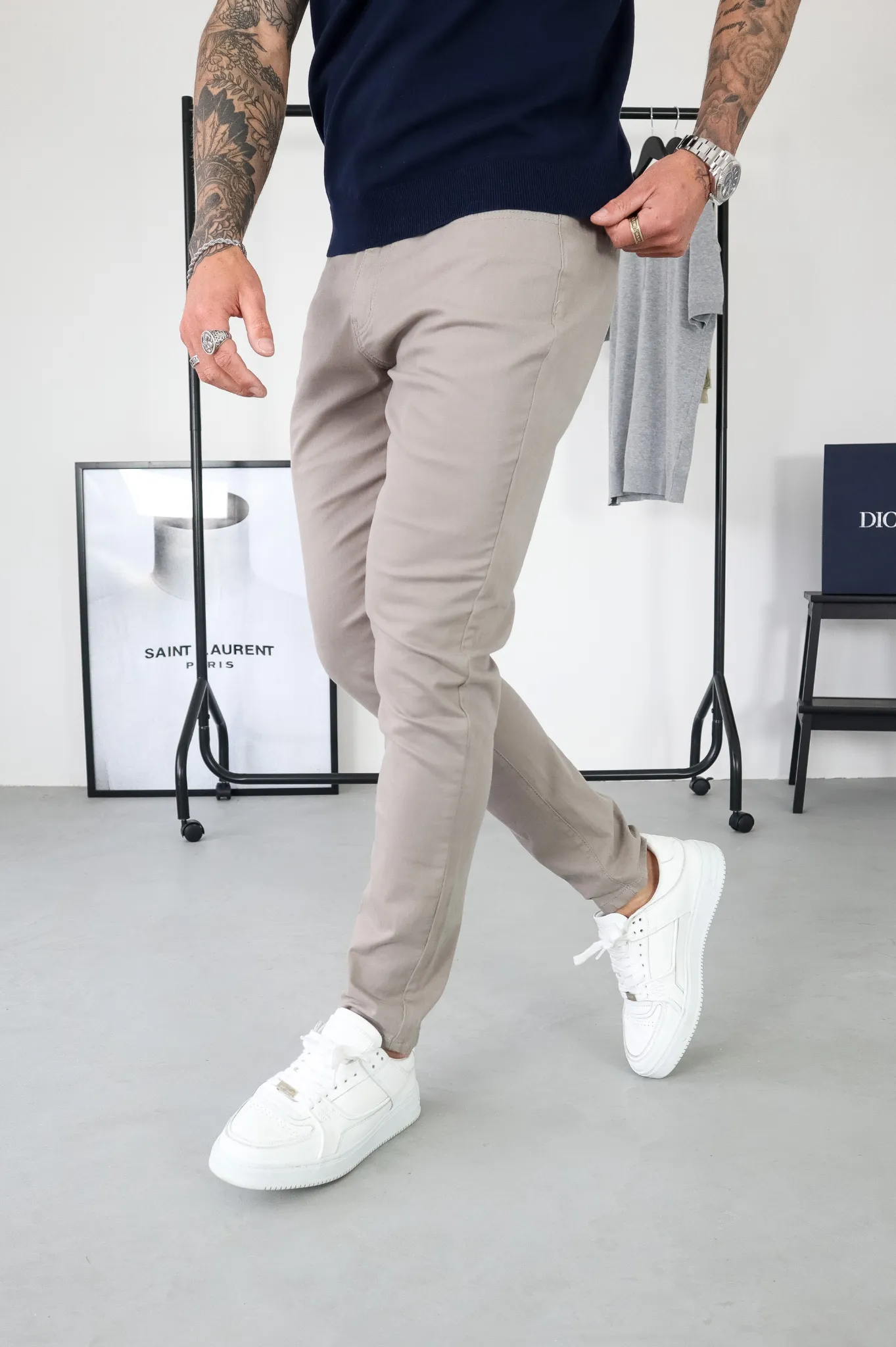 Capo CHINO Pant - Grey -> Gray CHINO Pant by Capo