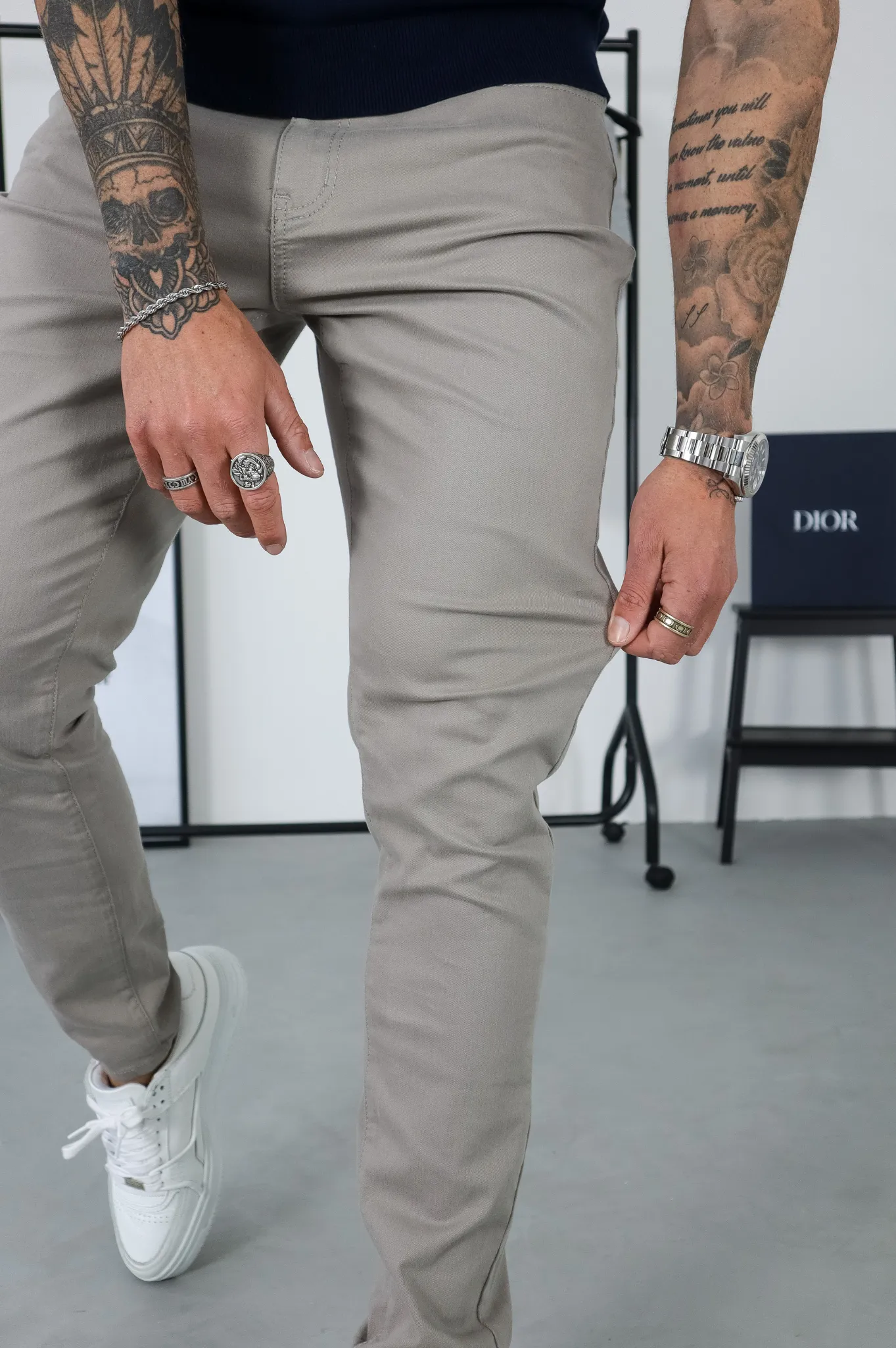 Capo CHINO Pant - Grey -> Gray CHINO Pant by Capo