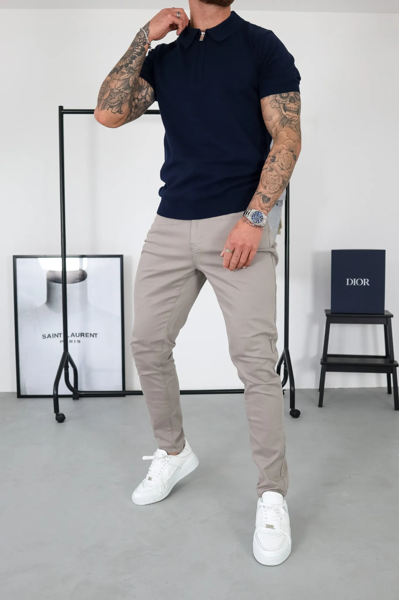 Capo CHINO Pant - Grey -> Gray CHINO Pant by Capo