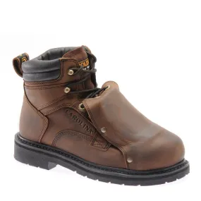 Carolina Metpro Men's 6 Inch Broad Steel Toe External Metguard Size 13 Medium Brown