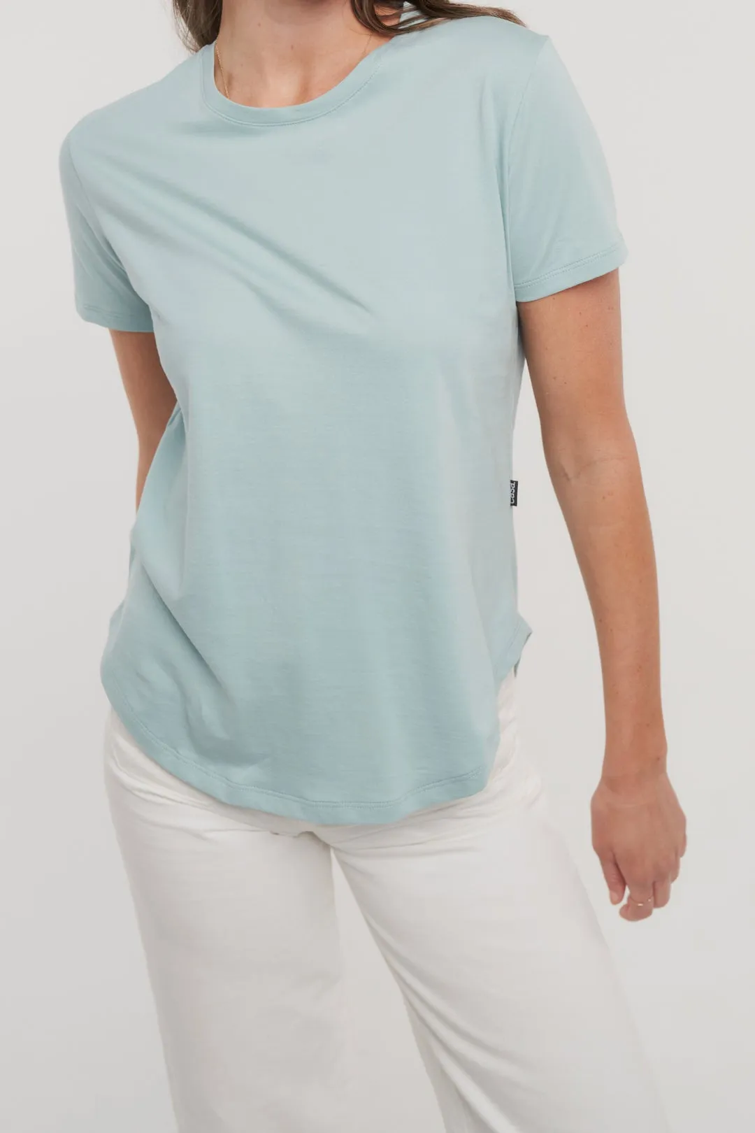 Casa Amuk Cloud Blue Saddle Hem Tee