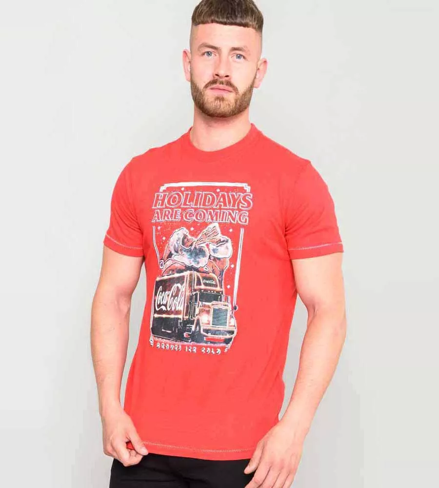 Christmas Coca Cola Truck T-Shirt for Men