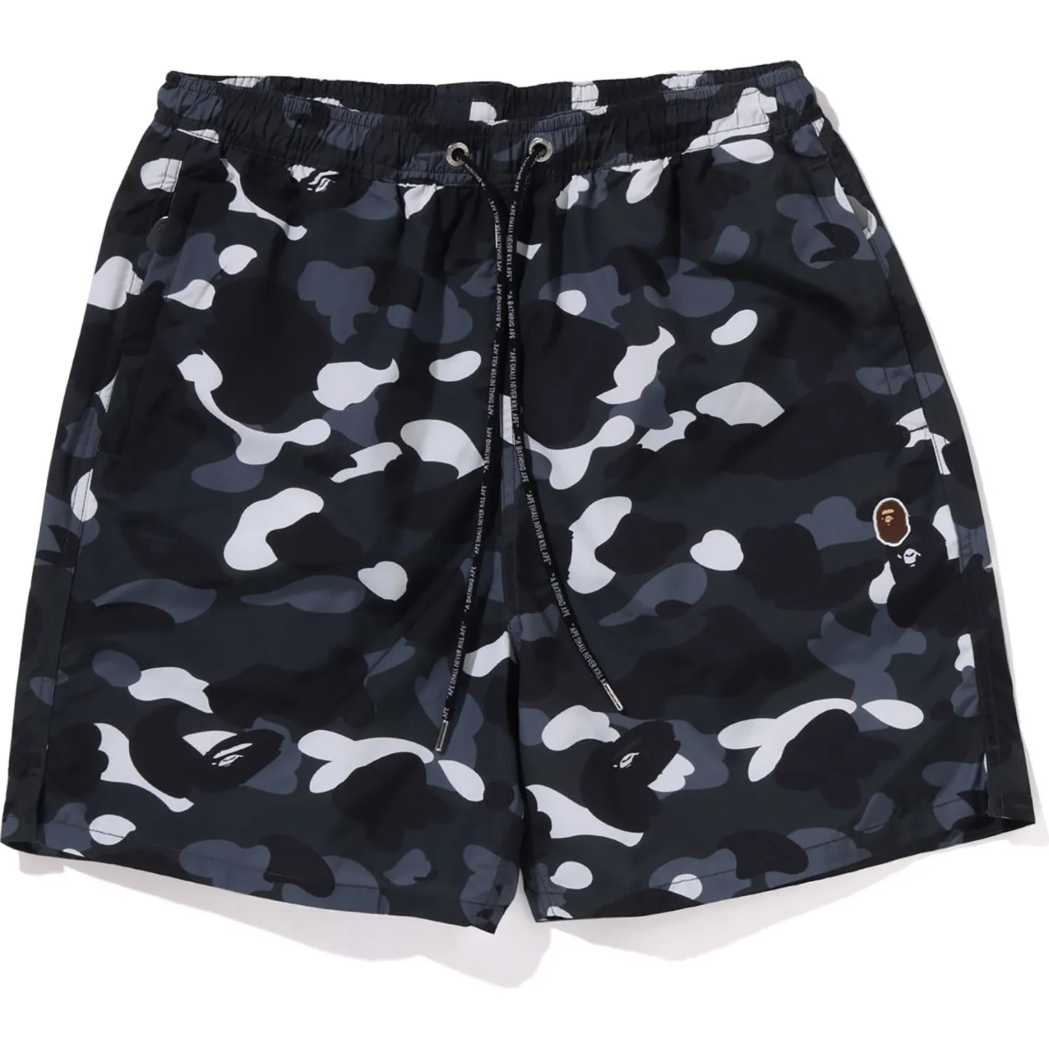 Camo Ape Head One Point Beach Shorts Mens