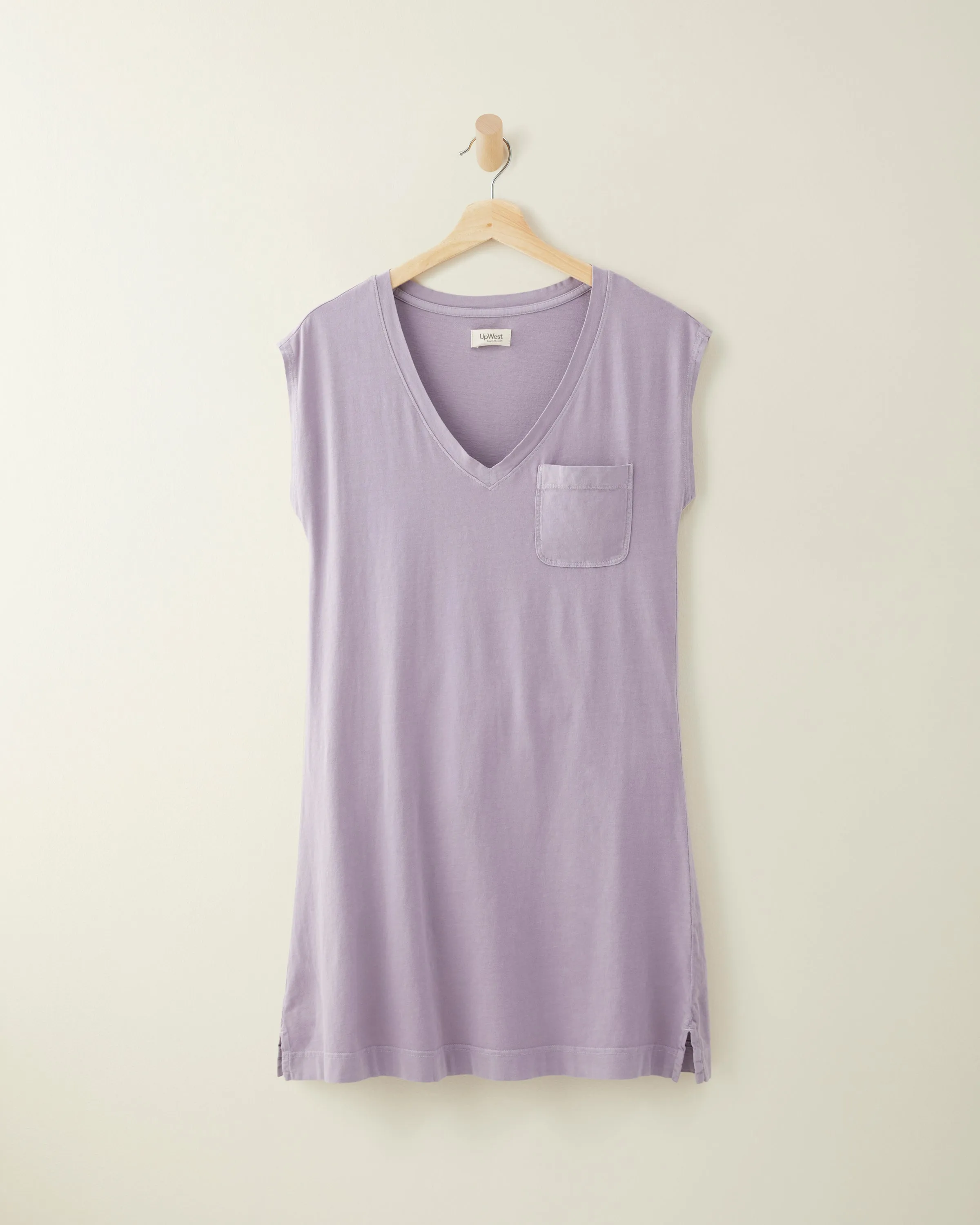 Cotton V-Neck Jersey Dress - Shop Now