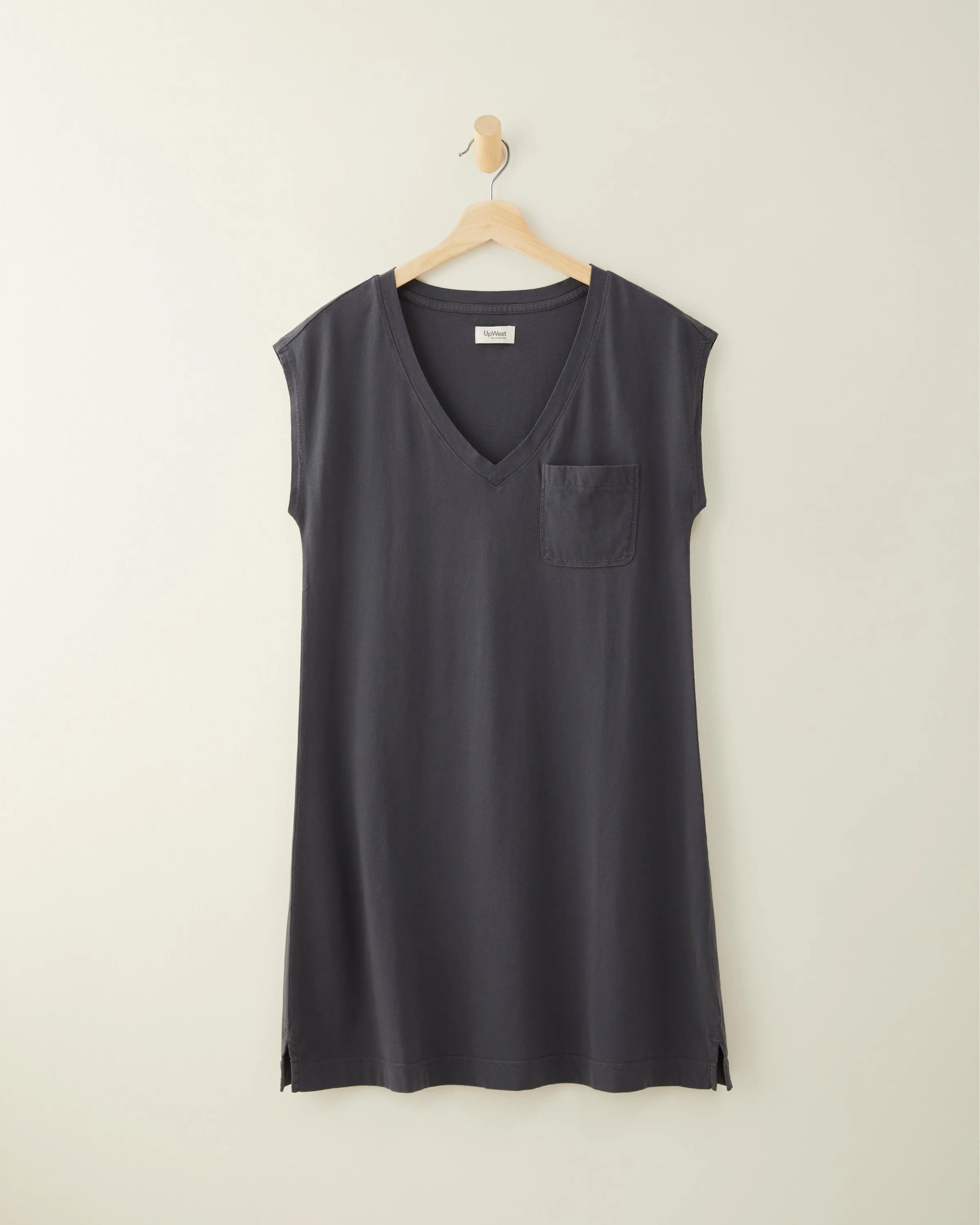 Cotton V-Neck Jersey Dress - Shop Now