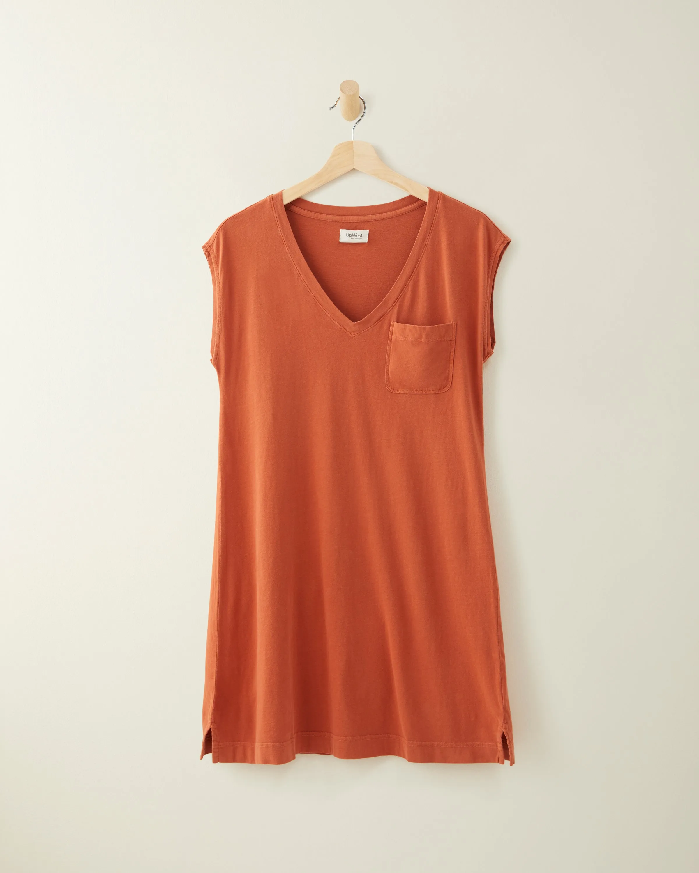 Cotton V-Neck Jersey Dress - Shop Now