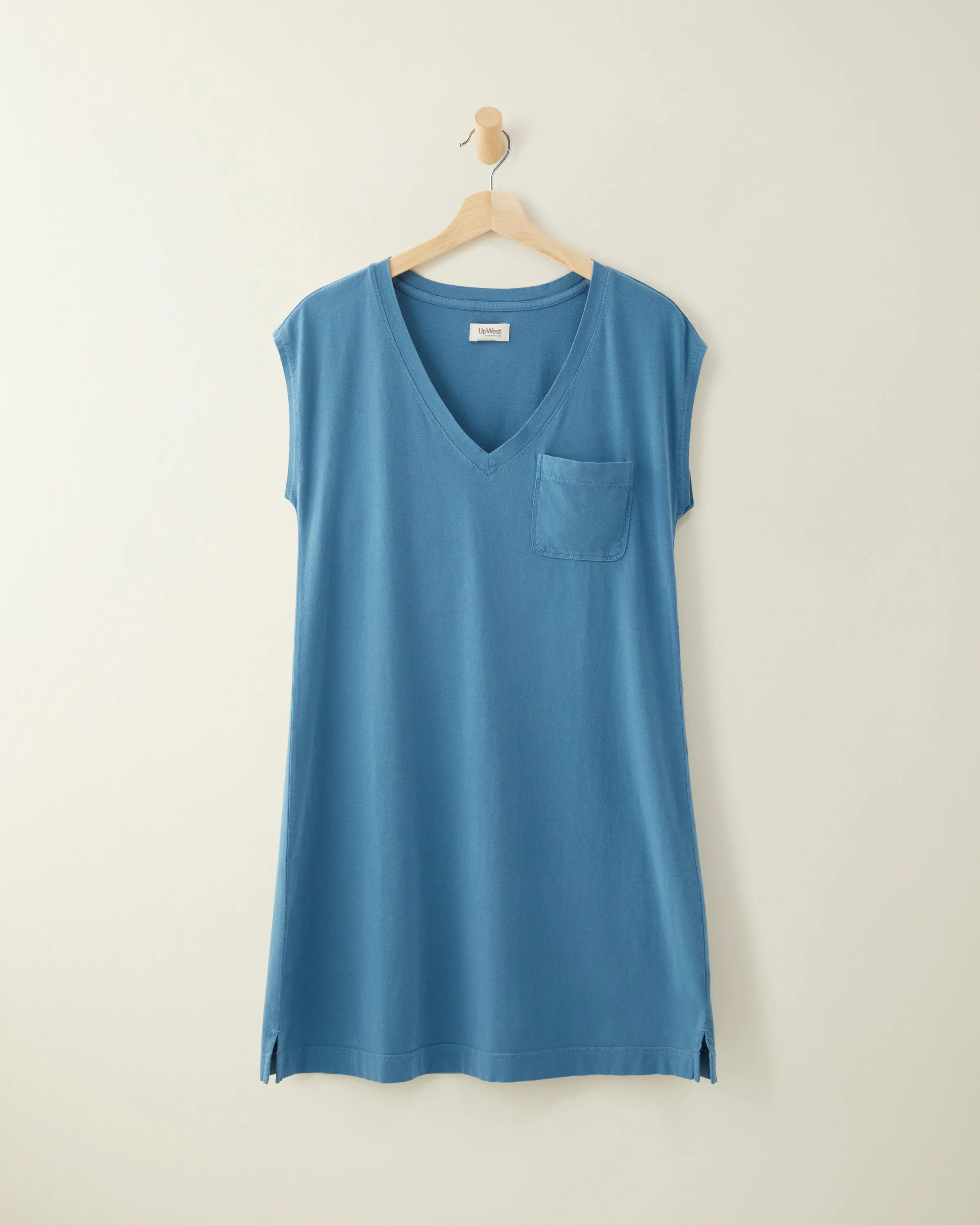 Cotton V-Neck Jersey Dress - Shop Now