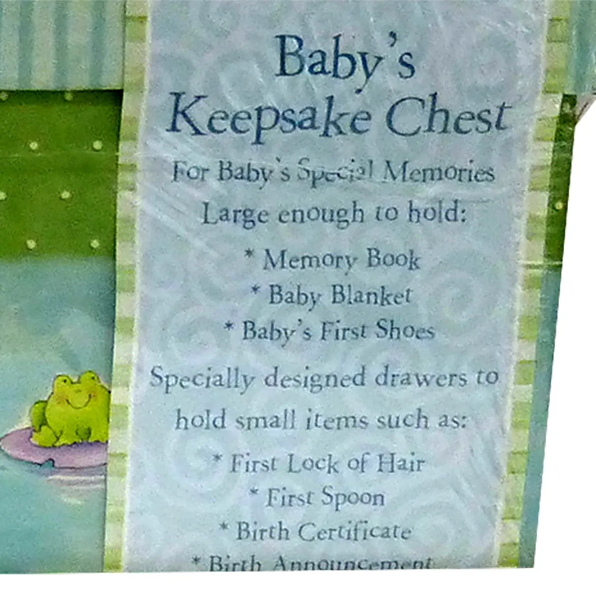 CR Gibson Baby Keepsake Box Little Pond Memory