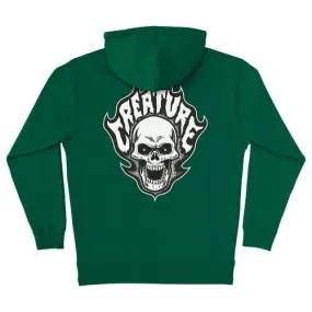 Creature Skateboards Bonehead Flame Hoody Pullover - Dark Green