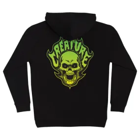 Creature Skateboards Hooded Bonehead Flame Pullover Black