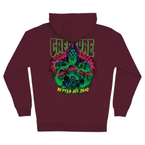 Creature Skateboards Hoody Hellbound Zip Maroon - Men's Sweatshirt