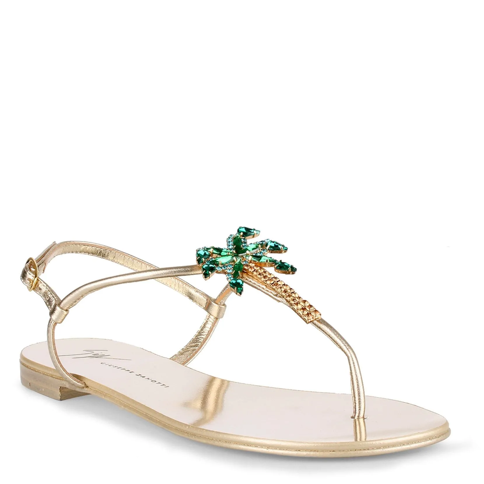 Crystal Palm Tree Venice Beach Sandals by Giuseppe Zanotti