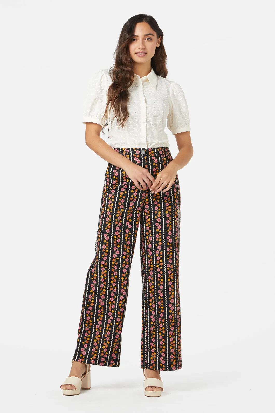 Daisy Chain Patterned Pants