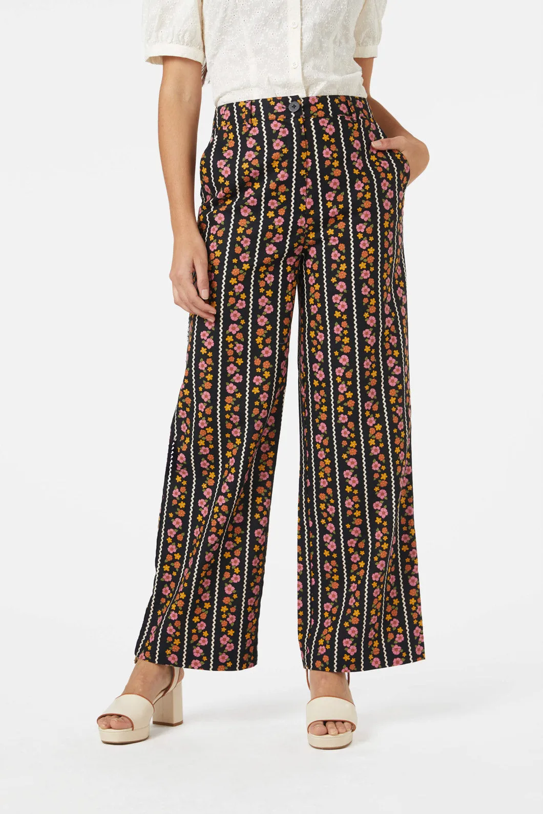 Daisy Chain Patterned Pants