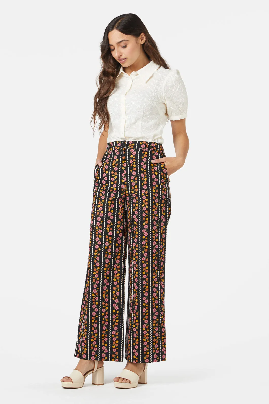 Daisy Chain Patterned Pants